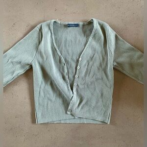 Size XS/S Brandy Melville grey/green cardigan
